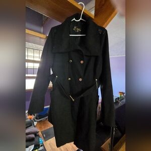 Coogi Fully Lined Military Pea Coat XL
